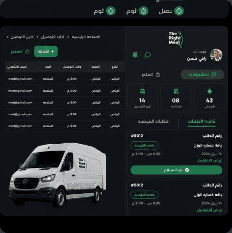 Integrated logistics delivery system mockup
