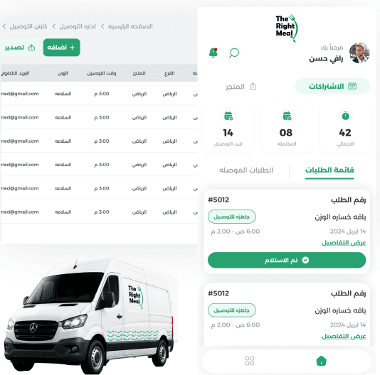Integrated logistics delivery system mockup